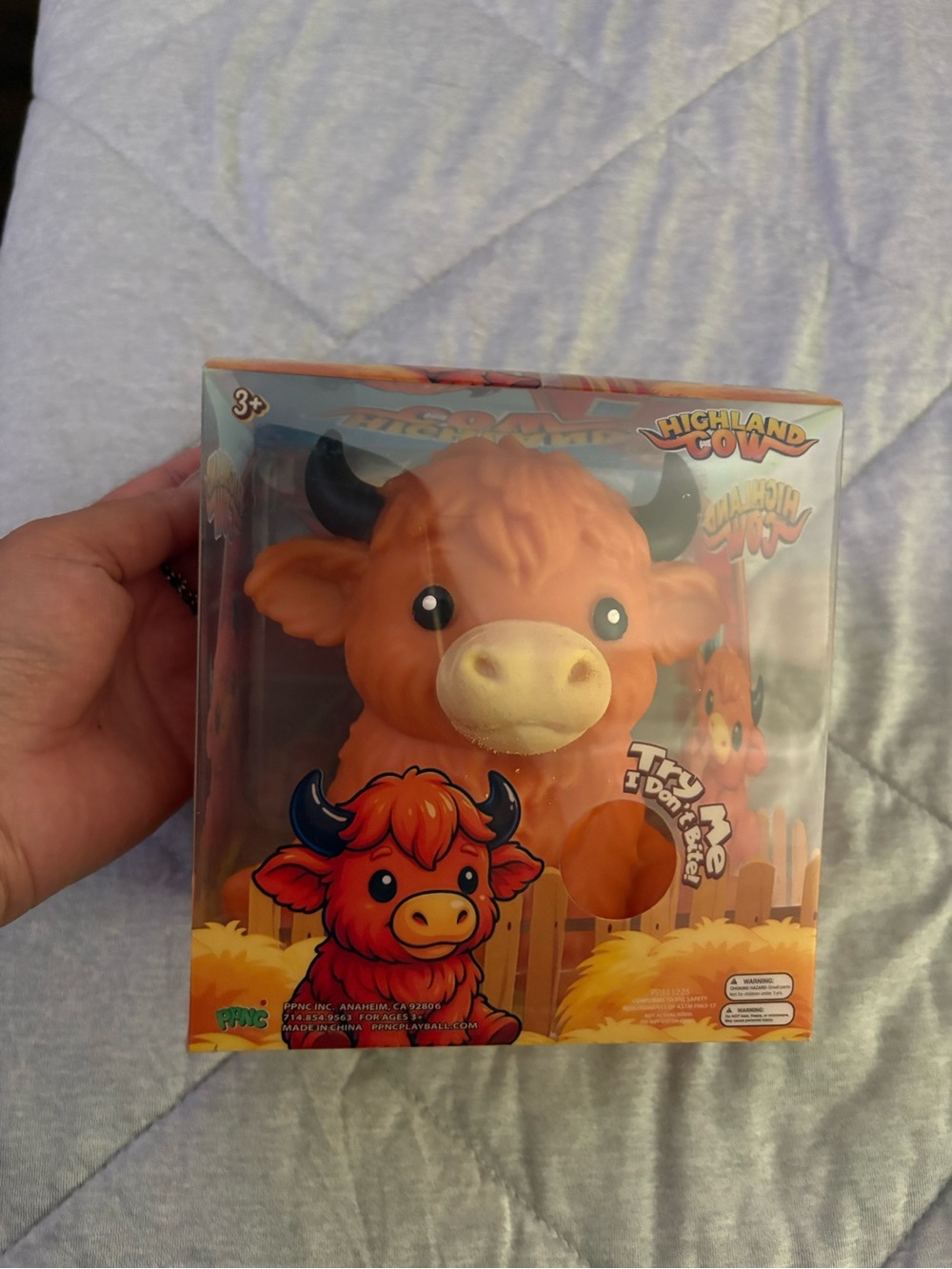 Highland Cow Squishy Toy - Orange Plush Stress Toy by (Unknown Brand)